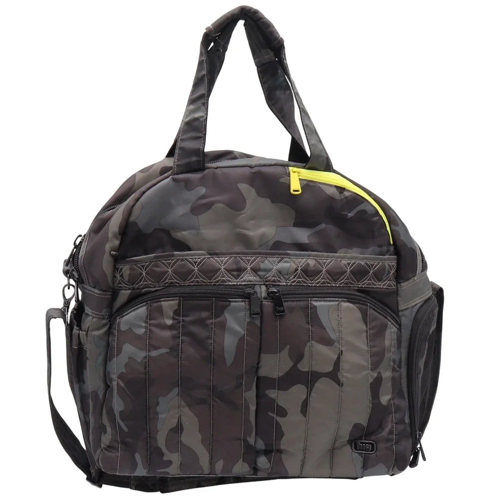 Lug Duffel Bag Unisex OS Boxer Camo Quilted Ventilated Shoe Pocket Excellent